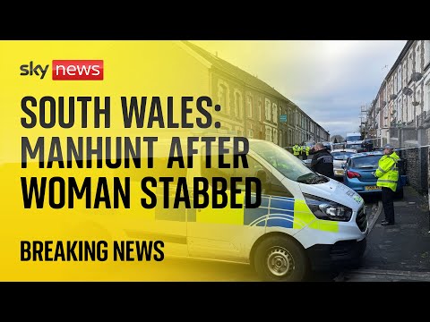 BREAKING: Manhunt under way after pregnant woman stabbed in South Wales