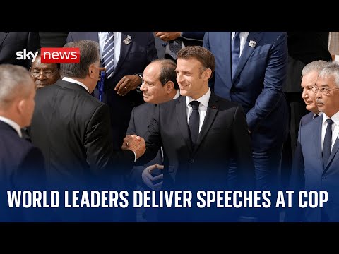 Watch live: Sunak, Macron and Zelenskyy among world leaders delivering speeches at COP28