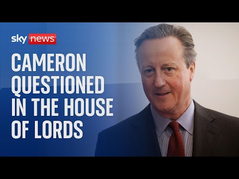 Watch live: Lord Cameron attends his first departmental questions in the House of Lords