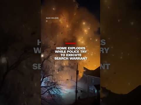 Home explodes while police try to execute search warrant