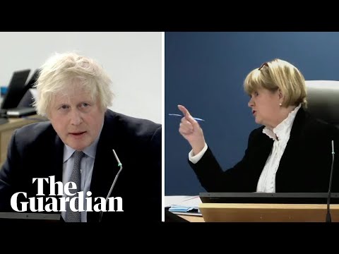 ‘You’re not sorry’: Johnson’s opening statement at Covid inquiry interrupted by hecklers