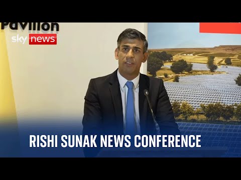 PM Rishi Sunak holds news conference at COP28