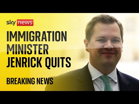 Immigration minister Robert Jenrick resigns from government