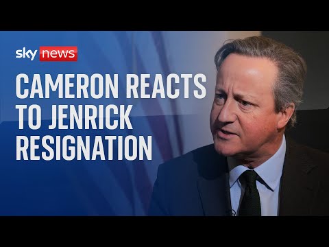 David Cameron reacts to Robert Jenrick’s resignation