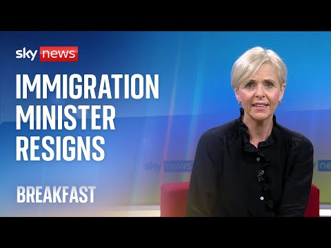 Watch Sky News Breakfast: Robert Jenrick resigns as immigration minister over govt’s Rwanda plan
