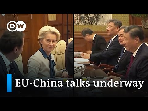 Divisions overshadow meeting between European leaders and China’s President Xi | DW News