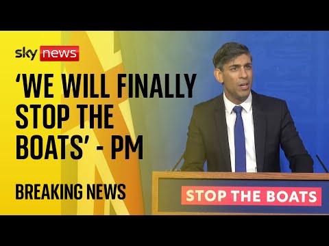 Sunak says ‘we will finally stop the boats’ as he unveils revised immigration bill