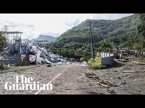 Huge explosion flattens buildings in the Seychelles