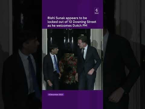 Rishi Sunak appears to be locked out of 10 Downing Street