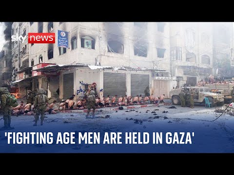 Fighting age men being detained in Gaza, man tells Sky News | Israel-Hamas war