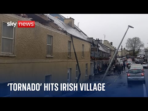 Extreme weather: Irish village hit by ‘tornado’