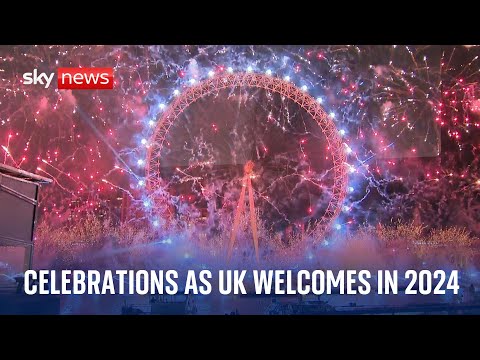 New Year 2024: Spectacular celebrations in London as UK welcomes in 2024