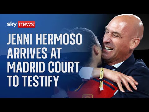Watch live: Jenni Hermoso to testify against former Spanish football president Luis Rubiales