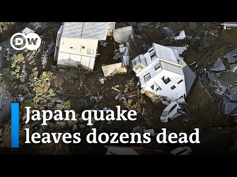 Rescuers ‘battle against time’ after series of earthquakes hit Japan | DW News