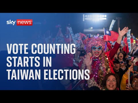 Watch live: Ballot counting begins in Taiwan’s presidential election