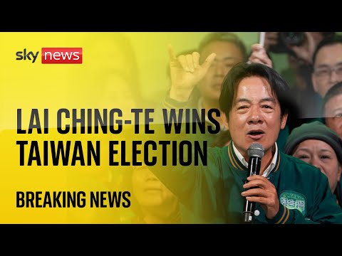 Watch live: Lai Ching-te from Democratic Progressive Party (DPP) wins Taiwan election