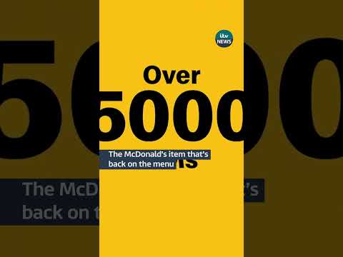 The McDonald’s item making a comeback #itvnews #news #mcdonalds
