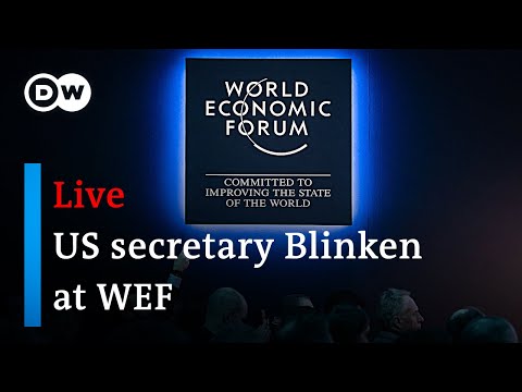 Upcoming: US secretary Blinken at WEF 2024 | DW News