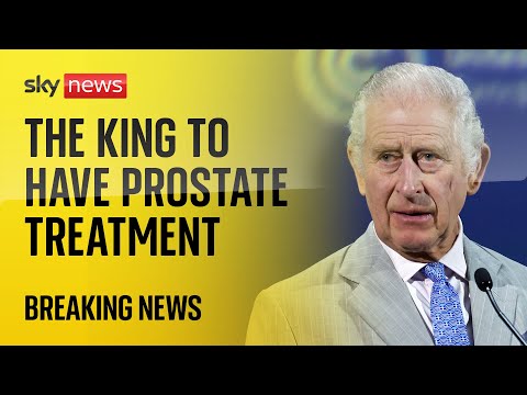 The King is to be treated for benign prostate condition
