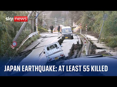 Japan earthquake: At least 55 people killed