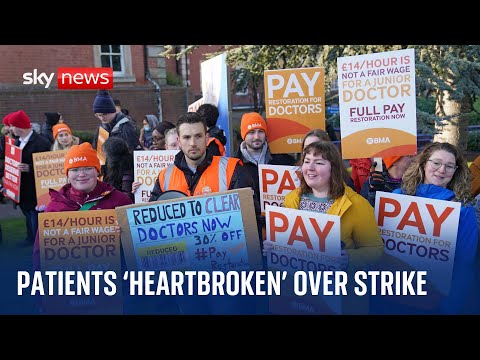 Patients ‘heartbroken’ as Junior Doctors in England go on their longest-ever strike