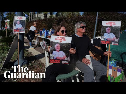 Protesters camp outside Netanyahu’s residence to call for the immediate release of hostages