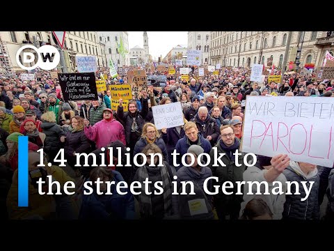 Germany: Organizers say over 1.4 million protested against far right over the weekend | DW News