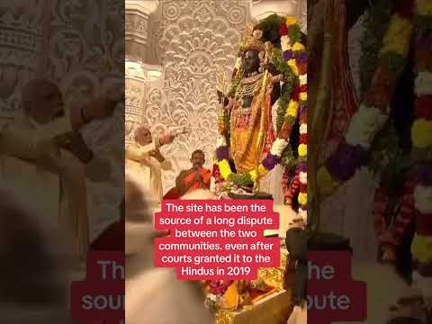Indian prime minister Narendra Modi has opened a controversial Hindu temple in Ayodhya