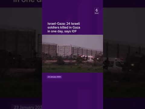 IDF says 24 soldiers killed in one day