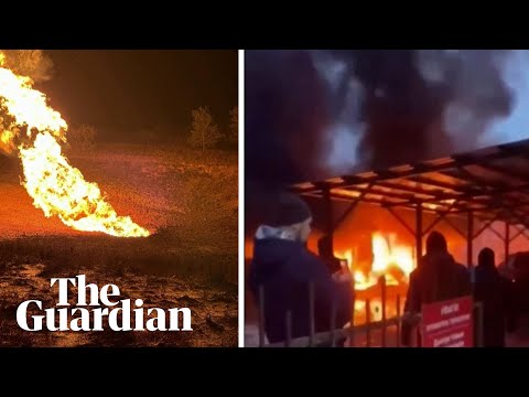 Gas pipeline hit as Russia strikes cities across Ukraine