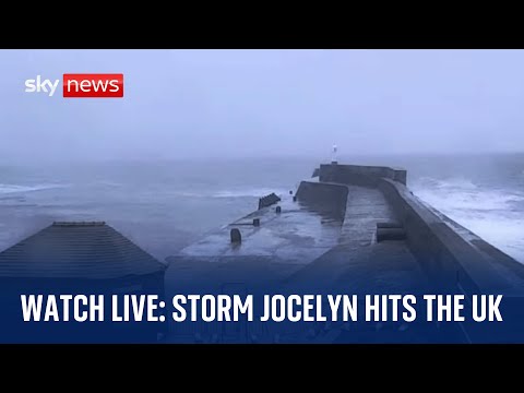 Watch Storm Jocelyn live: 80mph winds on the way with travel disruption expected