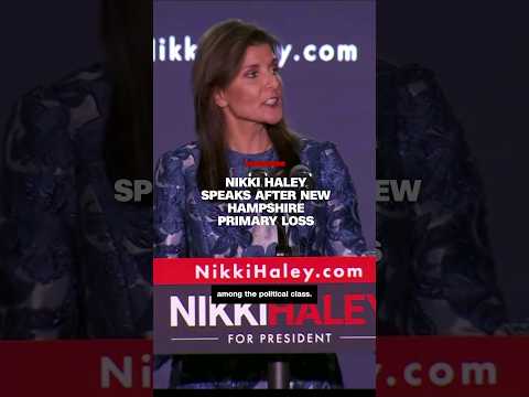 NIkki Haley speaks after finishing second in New Hampshire primary