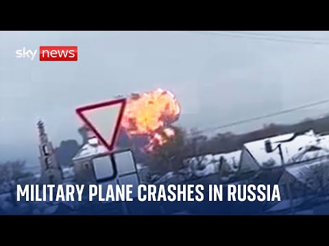 Ukraine war: Military plane crashes in Russia