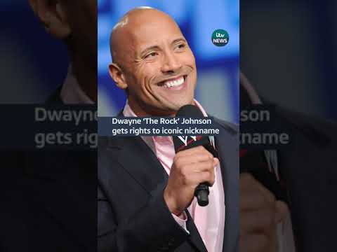 Wrestler Dwayne Johnson has been given the rights to his iconic nickname #itvnews #wrestling