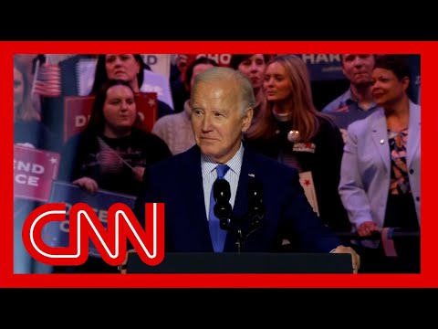 Watch Biden react to hecklers’ repeated interruptions during speech