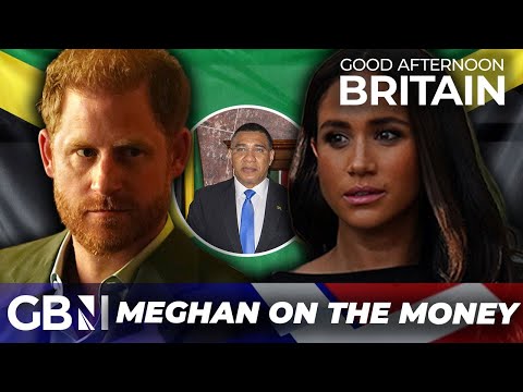 ‘SCHMOOZING’ Harry and Meghan ‘tout for business’ with anti-monarchists while Royals ill in hospital