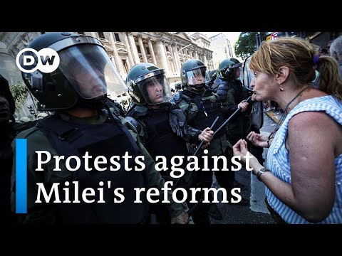 Headwind for Argentina’s President Milei – trade unions organize strikes | DW News