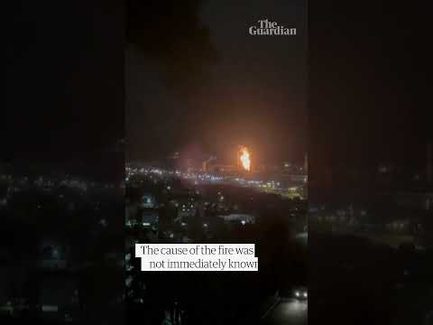 Fire breaks out at oil refinery in southern Russian town of Tuapse