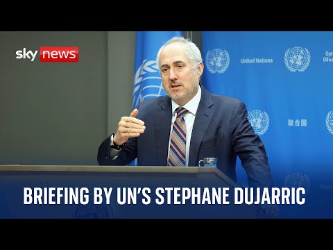 Watch live UN Secretary-General’s spokesperson Stephane Dujarric delivers briefing