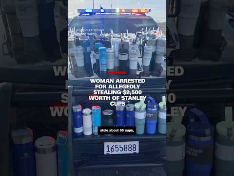 Woman arrested for allegedly stealing $2,500 worth of Stanley cups