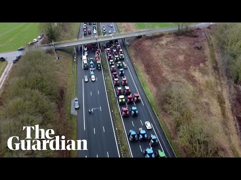 Farmers block motorway near Paris in wave of nationwide protests