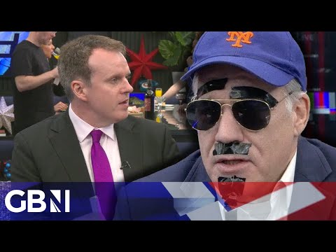 Andrew Doyle runs into an old friend in the GB News studio – ‘NOT MUCH OF A DISGUISE?!’