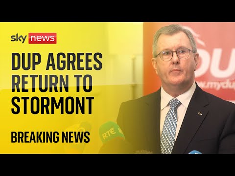 DUP agrees deal to restore power-sharing to Northern Ireland