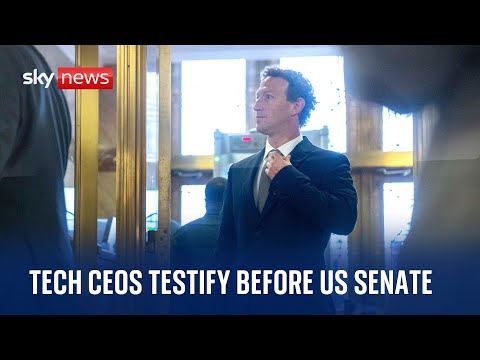 Watch live: Tech CEOs testify in front of US Senate
