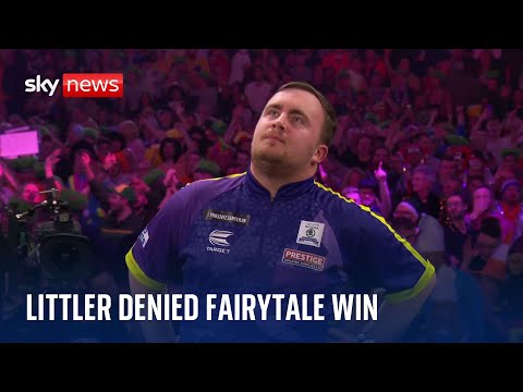 Luke Littler denied fairytale win in World Darts Championship final