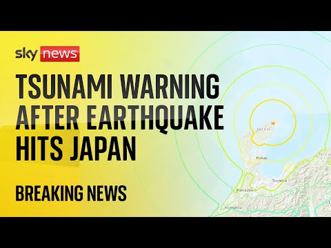 Japan earthquake: Major tsunami warning issued after series of strong earthquakes