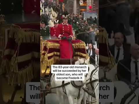Danish Queen’s final ride in gold carriage