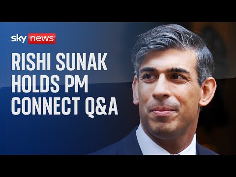 Rishi Sunak holds a PM Connect Q&A
