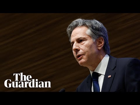 Palestinians ‘must not be pressed to leave Gaza’, says Antony Blinken
