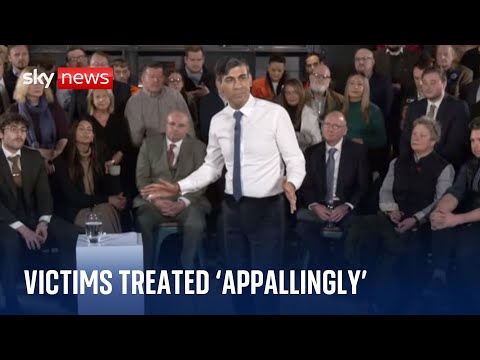 Post Office scandal: Victims ‘treated appallingly’, says Rishi Sunak